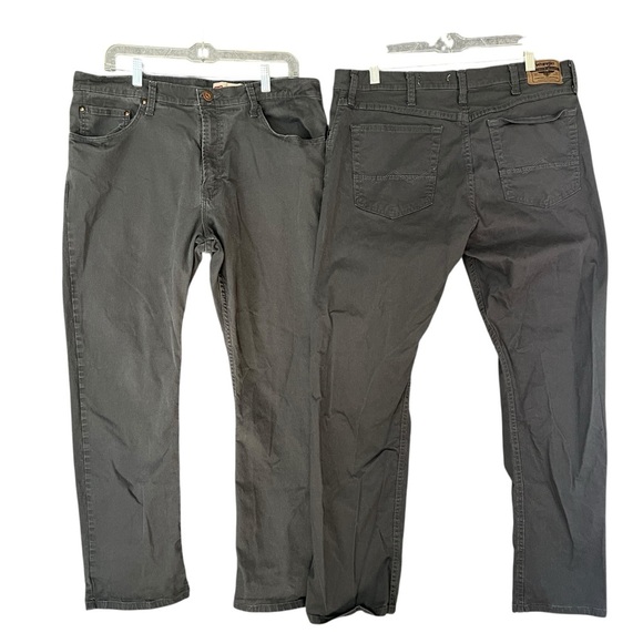 LOT OF 2 Wrangler Mens Jeans Straight Fit Denim Grey Size 36 x 30 - Picture 2 of 10